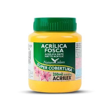 Imagem de Tinta Acrílica Acrilex Fosca 250ml Escolha a Cor, 505 - AMARELO OURO