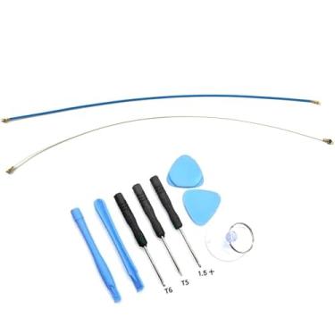 Imagem de 2 peças/conjunto de peças de reposição de cabo flexível de antena de sinal para Samsung Galaxy A52 5G SM-A526U A526 Incl kit de ferramentas