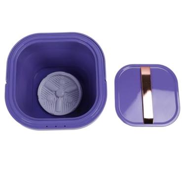 Imagem de Mini Máquina de Lavar Portátil, Dobramento, Fácil -a -use, Recarregável, Máquina de Lavar para Lavar e Secar, para Apartamento (Roxo)