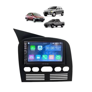 Imagem de Kit Multimídia Palio Siena Strada 1996 / 2003 7 Pol CarPlay AndroidAuto - 7810HCPAA FirstOption