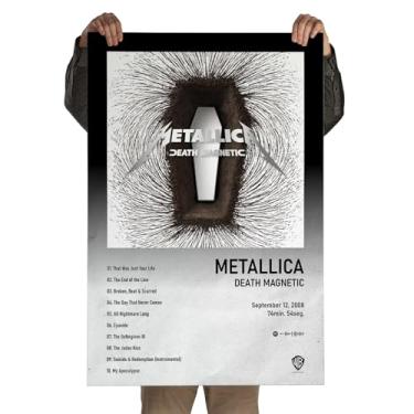 Imagem de Poster Autoadesivo 60x90cm Álbum Death Magnetic Metallica, heavy metal, Spotify