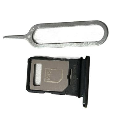 Imagem de zhxchzhi Suporte para cartão SIM duplo OEM + pino compatível com Motorola Edge 40 Pro XT2301 peças pretas