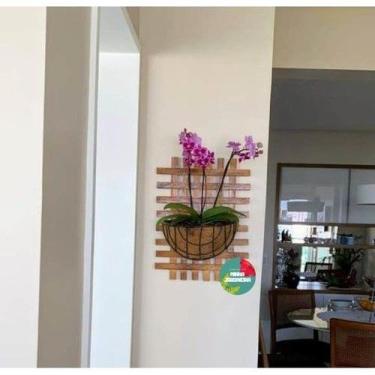 Imagem de Treliça, floreira, jardim vertical, decoração de parede T7 - Minha Jar