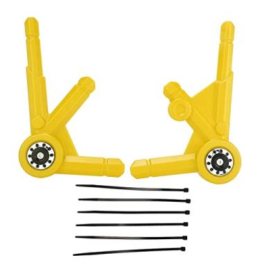 Imagem de GRCFUMO 2PCS Tampa do protetor de protetor da moldura lateral da moldura, painel de estrutura lateral robusta, protetor de guarda do painel lateral esquerdo para o painel para (Amarelo)