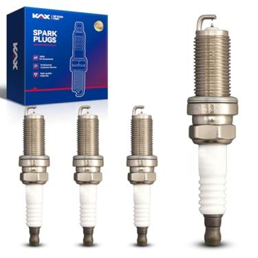Imagem de Velas de ignição 5018 LFR5AGP, pacote com 4 velas de ignição de irídio duplo, adequado para 1500, Camry, RAV4, Cherokee, Renegade, 4Runner, Bússola, 200, Carregador, Altima, Challenger, 1500 Classic, G35, Forte, Sorento, Sonata, Frontier, Dardo