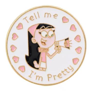 Imagem de Trixie Tang Tell Me I'm Pretty The Fairly OddParents Wanda e Cosmo Desenho Animado Programa de TV 3 cm Emblema de Broche Esmaltado, 1.2 Inches, Esmalte, Esmalte