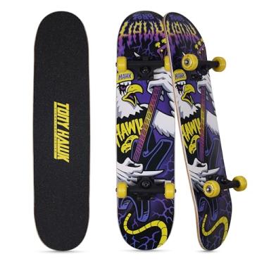 Imagem de Skate Tony Hawk de 78,7 cm, Tony Hawk Signature Series 1, skate Maple Deck de 9 camadas para cruzeiro, escultura, truques e downhill, Heavy Metal