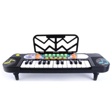 Imagem de Piano elétrico QANYEGN, teclado de piano para aprendizagem de música eletrônica, teclado para aprendizagem de música eletrônica para crianças iniciantes (25 teclas 11 modos)