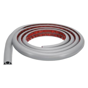 Imagem de HARFINGTON Capa de cabo de 1,8 m L 0,3 x A 0,3 Canal interno PVC esconde extensão, protetor de fios para evitar desvios de cabos, gerenciamento de cabos, cinza