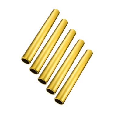 Imagem de menolana 5 peças Relé de campo de rastreio Bastões de corrida Ract Sticks 11.42 "Supplia ferramentas de treinamento anti -vislip para jogos de esportes ao ar, Ouro