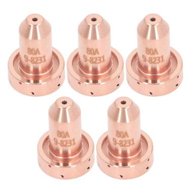 Imagem de Plasma Cutter Bitter Dets Definir Dicas Duráveis ​​de Bico de Latão para SL60 SL100 80A Tocha de Corte de Plasma