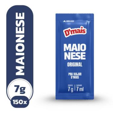Imagem de Sachê Molho Maionese Tradicional 7g 150 Unidades DMais - D'Mais