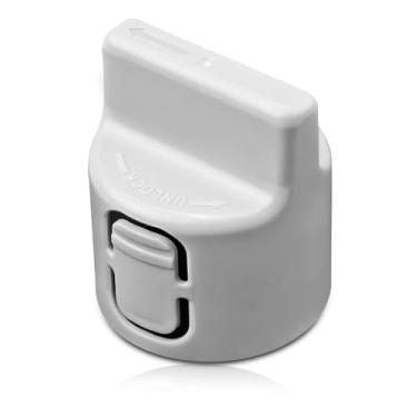 Imagem de QAGGUM Tampa de filtro de água de geladeira compatível com geladeira Whirlpool Kitchen-Aid, tampa de desvio de filtro de água substitui W11220375 W10813883