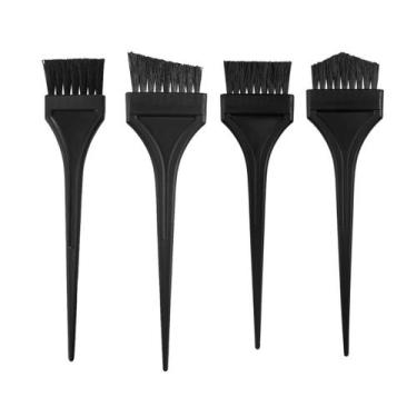 Imagem de Kit 4 Pincel Para Coloração Tintura Cabelo Profissional Dompel