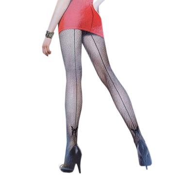 Imagem de Meia Calça Arrastão Trama pequena com Risca Atrás