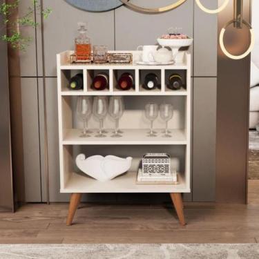 Imagem de Buffet Aparador Bar Drink Com Adega Suporte Para 5 Garrafas - Bealty M