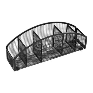 Imagem de Ioensy Lápis Caixa de armazenamento de papelaria do porta -lápis Antislip Multifuncional Decoração Moderna Organizador de Desktop Mesh Pen do gabinete