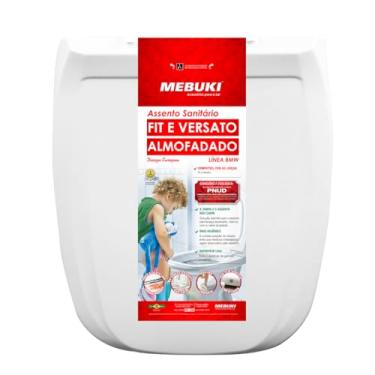 Imagem de Tampa de Vaso Sanitário Assento Almofadado Retangular Para Bacia Fit Celite 1.6gpf 6.0lpf (Branco)