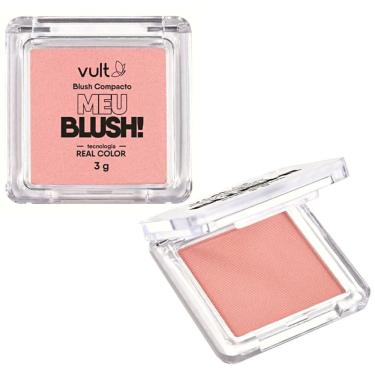 Imagem de Blush Compacto Meu Blush! Vult Real Color Rosa Perolado 3G