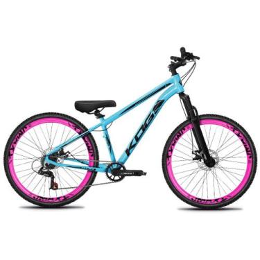 Imagem de Bicicleta Aro 29 KOG 1X7 Tipo Freeride Viking Hupi Gios, Azul piscina,