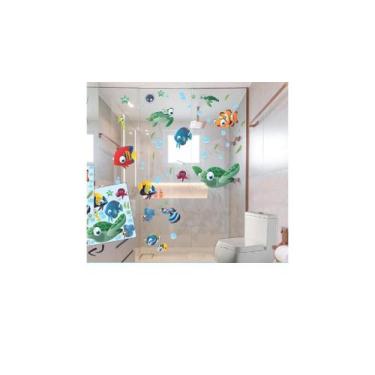 Imagem de Adesivos Parede Banheiro Geladeira Fundo do Mar ( 32048 ) - Genérico