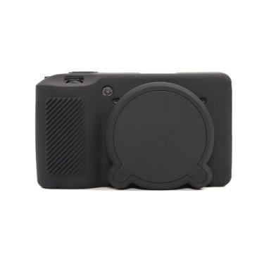 Imagem de Capa para câmera GR IIIx GR III, capa protetora de silicone macio ultrafina e leve para câmera Ricoh GR IIIx GR III GR3x GR3 com capa de lente removível (preto)