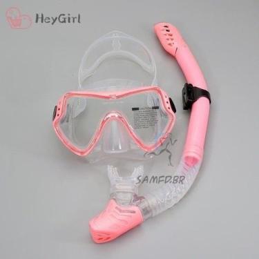 Imagem de Máscaras Mergulho Profissional Conjunto Saia Silicone Snorkel Adultos 