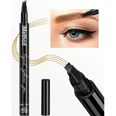 Imagem de (Light Brown) - Eyebrow Tattoo Pen - iMethod Microblading Eyebrow Pencil with a Micro-Fork Tip Applicator Creates Natural Looking Brows Effortlessly and Stays on All Day, Light Brown
