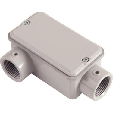 Imagem de Condulete Fixo ''LR'' 1/2'' com tampa/com rosca NPT/com pintura eletrostática a pó Caixas de derivação Tramontina 5610504