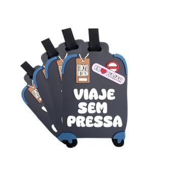 Imagem de Kit 6 Tag Identificador Mala Viagem Etiqueta Bagagem Mochila - MultiA,