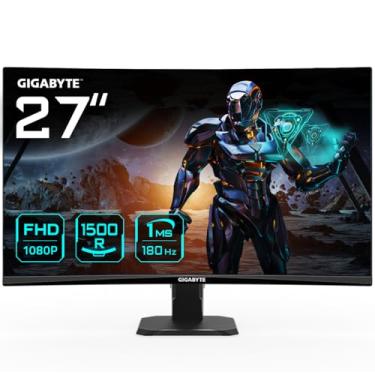 Imagem de Gigabyte GS27FC Monitor de jogos curvo FHD de 27 polegadas - 1920 x 1080, 180Hz, 1.250 cd/m², FreeSync Premium, HDR Ready, HDMI 2.0, Displayport 1.4