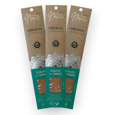 Imagem de Kit com 3 Incensos Naturais e Artesanais Vareta Nature Olíbano do Oriente