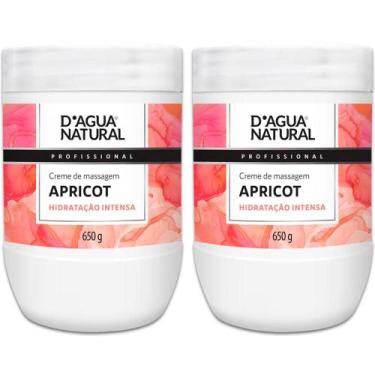 Imagem de Kit 2 Potes Cremes de Massagem Dagua Natural Apricot 650g Hidratação I
