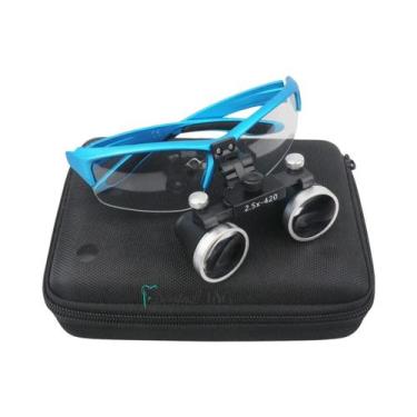 Imagem de Lupas Cirúrgicas Dentárias Ultraleves 2.5x 3.5x Lupa Binocular Com Far