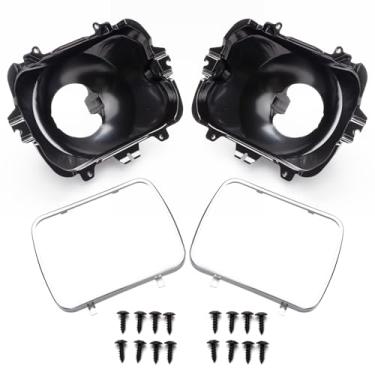 Imagem de VODCACA Kit de balde de farol 42437, 2 peças, suporte de farol 5 x 7 compatível com Chevrolet Express GMC Savana 1500 2500 3500