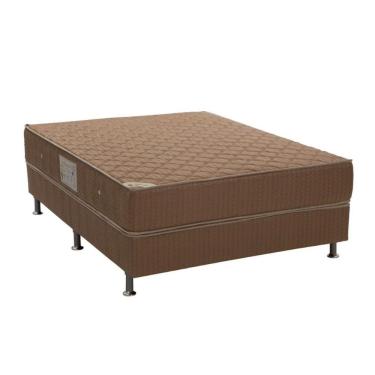 Imagem de Cama Box Casal Completa Nanolastic Orthotel Spring Molas Bonnel Tecido Brown 138x188 Or...