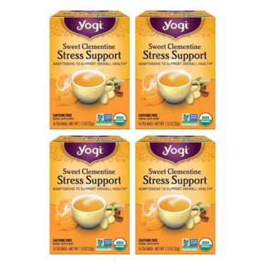 Imagem de Tea Yogi Sweet Clementine Stress Support 16 saquinhos de chá x 4 pacot