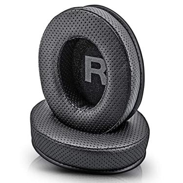 Imagem de TRANSTEK Almofadas De Substituição Shp9500 Compatíveis Com Fones Ouvido Supra-Auriculares Espuma Viscoelástica E Orifício Respirável (Couro Respirável)