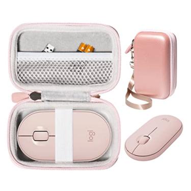 Imagem de CaseSack Capa Para Mouse Sem Fio Bluetooth Logitech Pebble, Pebble M350, M355, I345 (Ouro Rosa)