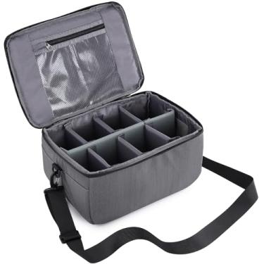 Imagem de Koolertron Bolsa De Inserção Para Câmera Dslr, Forro Universal, Lente, Divisória, Capa Protetora, À Prova D'Água Canon/Nikon/Sony (Cinza)