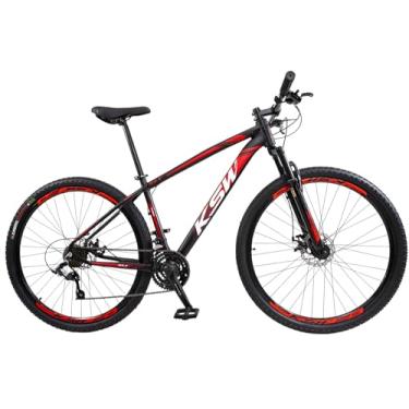 Imagem de BICICLETA ARO 29 KSW XLT COLOR - 24 VELOCIDADES (Preto/Vermelho, 19)