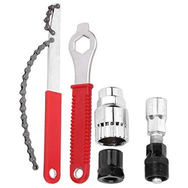 Imagem de Conjunto de ferramentas de reparo de bicicletas Conjunto de bicicletas Removedor Removedor de suporte do volante Extrator de manivela extrator para montanha Manutenção de