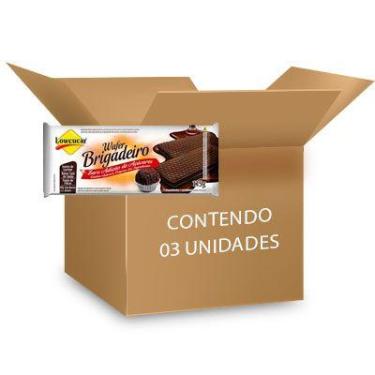 Imagem de Biscoito Wafer Brigadeiro Zero Lactose, Zero Açúcar Lowçucar contendo 