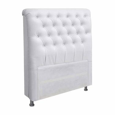 Imagem de Cabeceira Paris Para Cama Box Casal 140 Cm Corino Branco