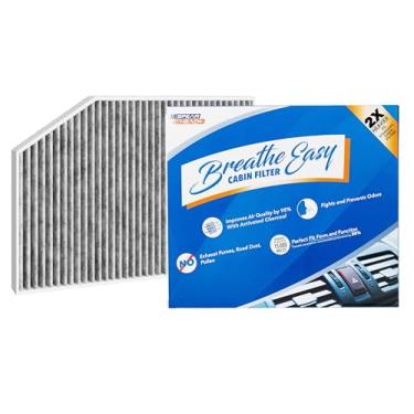Imagem de Spearhead Filtro de cabine Odor Defense Breathe Easy AC & Heater | Serve para séries 2/3/4, i4, M2, M3, M4 X3, X4, Z4, GR Supra como OEM | Até 25% mais duradouro com carvão ativado (BE-553B)