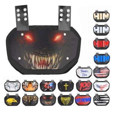 Imagem de Sports Unlimited Placa Traseira de Futebol Beast para Ombreiras - Almofada Lombar de Ajuste Universal - Jovens E Adultos