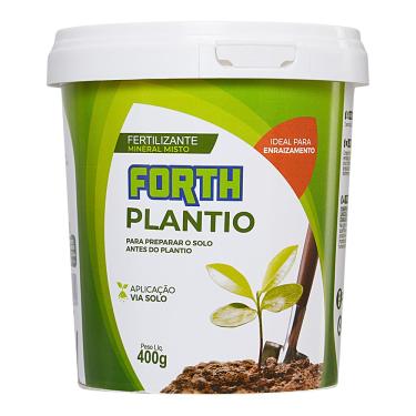 Imagem de Forth Plantio, Fertilizante Mineral Misto, Enraizador, Mudas, Condicionador de Solos, NPK + Micronutrientes, Granulado, Nutrição Completa, Balde, 400g
