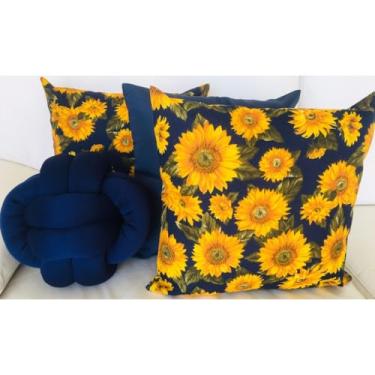 Imagem de Kit 3 Capas de Almofadas Decorativas + Almofada Nozinho(21)