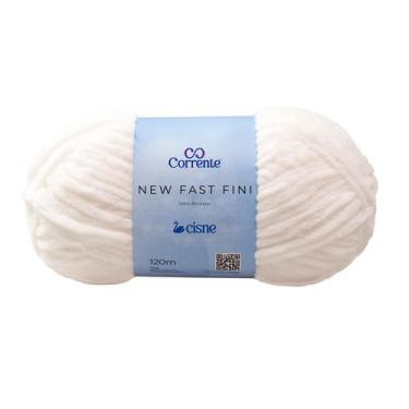 Imagem de Lã New Fast Fini 100 gramas 120 metros - Cisne, 000B Branco