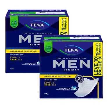 Imagem de Kit 2 Absorvente Protetor Masculino para Incontinência Urinária Tena M